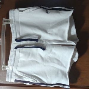 Krimson klover distressed athletic shorts sport side stripes drawstring sz small